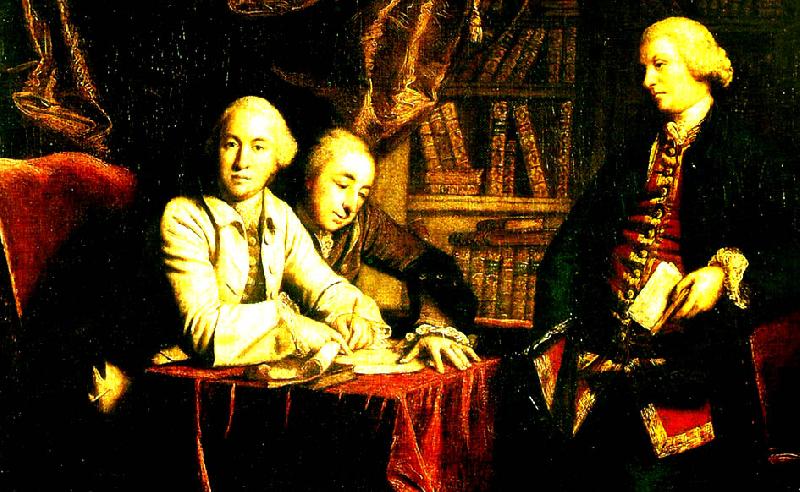 Sir Joshua Reynolds a, conversation oil painting image